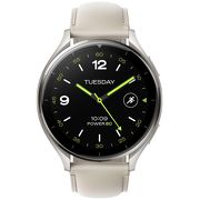 Смарт-часы Xiaomi Watch 2 серый с белым кожаным ремешком BHR9306GL